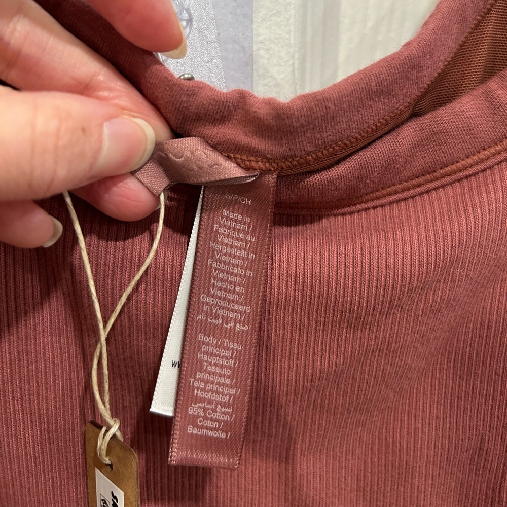 SKIMS NWT Cotton Rib Onesie Color Redwood Sz Small - Picture 6 of 7